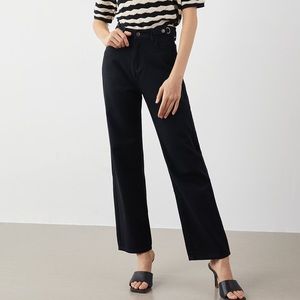 SOLD - Jaycee Steel Black Hight Waist Jeans